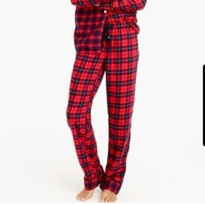 J. Crew Red Plaid Flannel Pajama Christmas Pants Holiday Cozy Small